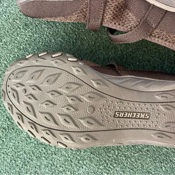 Skechers Relaxed Fit Women's 9.5 Brown Mary Jane Shoes comfort slip on flats - Picture 7 of 10